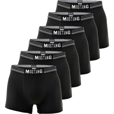 MUSTANG Herren Boxershorts 6er Pack - Baumwolle & Elasthan MUSTANG Herren Boxershorts 6er Pack - Baumwolle & Elasthan