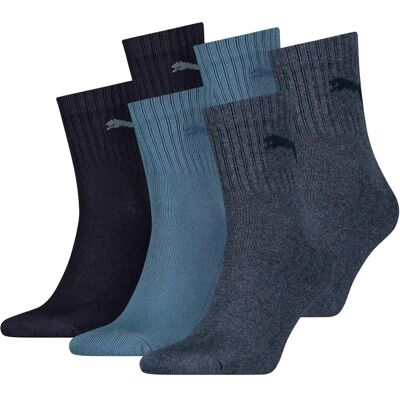 PUMA Sokken 6-pack Dames Blauw Katoenmengsel - Sokken PUMA Sokken 6-pack Dames Blauw Katoenmengsel - Sokken