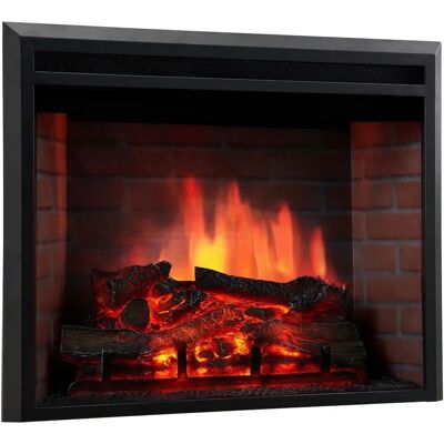 Kaminio elektrische Luca - Einbaukamin mit Heizung - 3D Flammeneffekt - 12 Farben - Fernbedienung - 30" Kaminio elektrische Luca - Einbaukamin mit Heizung - 3D Flammeneffekt - 12 Farben - Fernbedienung - 30"