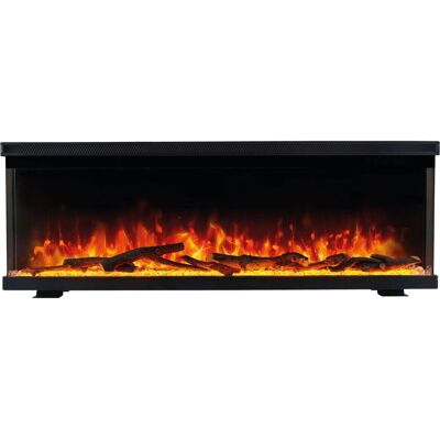 Kaminio Elektrische Kamin LEA - 3-in-1, Panorama, Heizung, 3D-Flammen, 12 Farben Kaminio Elektrische Kamin LEA - 3-in-1, Panorama, Heizung, 3D-Flammen, 12 Farben