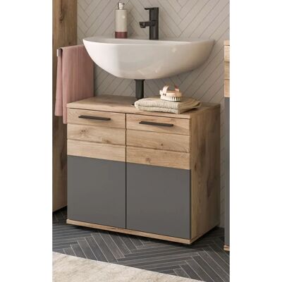 Inn.Furn Nox Eiche Basalt grau Waschbeckenunterschrank - Waschtisch Inn.Furn Nox Eiche Basalt grau Waschbeckenunterschrank - Waschtisch