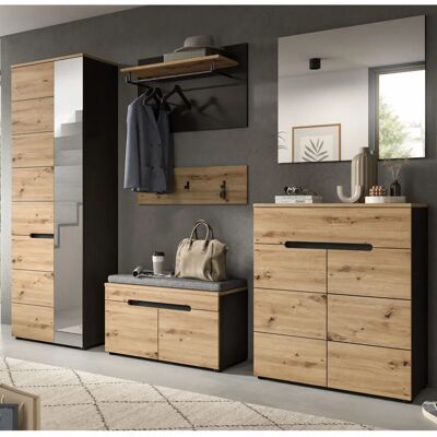 Inn.Furn Garderobe Set 6-teilig Artisan Eiche - Kleiderschrank Inn.Furn Garderobe Set 6-teilig Artisan Eiche - Kleiderschrank