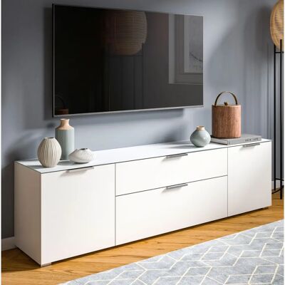 Inn.Furn Weiß Riano TV Lowboard - 179cm Modernes Design Inn.Furn Weiß Riano TV Lowboard - 179cm Modernes Design