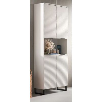 Inn.Furn Weißes Badezimmer Hochschrank Roove - Badmöbel Inn.Furn Weißes Badezimmer Hochschrank Roove - Badmöbel
