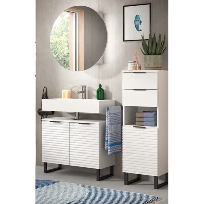 Inn.Furn Weiß 3-teiliges Badezimmer-Set - Modernes Design Inn.Furn Weiß 3-teiliges Badezimmer-Set - Modernes Design