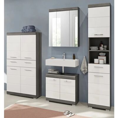 Inn.Furn - Shawn - Weiß Hochglanz - Badmöbel Set Inn.Furn - Shawn - Weiß Hochglanz - Badmöbel Set