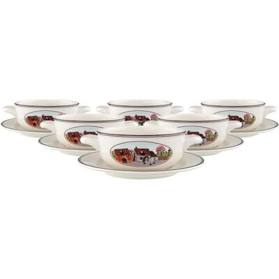 Villeroy & Boch Design Naif - 6 Suppentassen - Geschirrset Villeroy & Boch Design Naif - 6 Suppentassen - Geschirrset