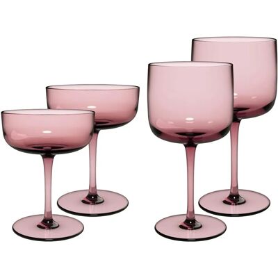 Villeroy & Boch - Like Glass - Pink - 4-teilig - Glassware set Villeroy & Boch - Like Glass - Pink - 4-teilig - Glassware set
