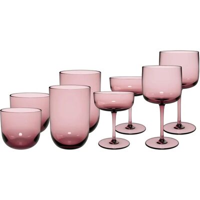 Villeroy & Boch Like Glass - Pink - 8er-Set - Glas-Set Villeroy & Boch Like Glass - Pink - 8er-Set - Glas-Set