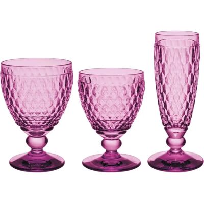Villeroy & Boch - Boston Coloured - Pink - 12pc - Wine Glasses Villeroy & Boch - Boston Coloured - Pink - 12pc - Wine Glasses