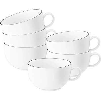 Seltmann - Lido Black Line - 350 ml - 6-piece - Tasse Seltmann - Lido Black Line - 350 ml - 6-piece - Tasse