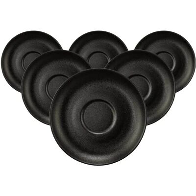 Seltmann Liberty Velvet Black Teeteller - 6er Set Seltmann Liberty Velvet Black Teeteller - 6er Set