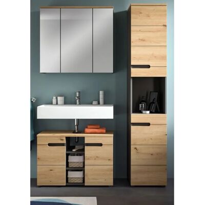 Inn.Furn Cooper 133 cm Eiche-Grau Badmöbelset Inn.Furn Cooper 133 cm Eiche-Grau Badmöbelset