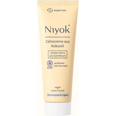 Niyok 3202 Vegan Coconut Oil Toothpaste - Antibacterial, Remineralizing - 75ml Niyok 3202 Vegan Coconut Oil Toothpaste - Antibacterial, Remineralizing - 75ml