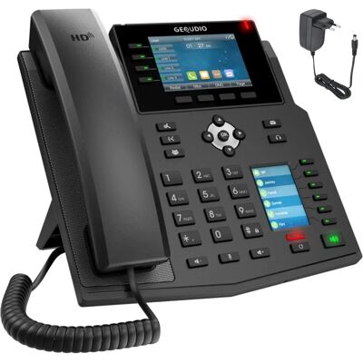 Téléphone IP Gequdio GX5+ - VoIP professionnel, audio HD, Bluetooth, Wi-Fi - Publicité Téléphone IP Gequdio GX5+ - VoIP professionnel, audio HD, Bluetooth, Wi-Fi - Publicité