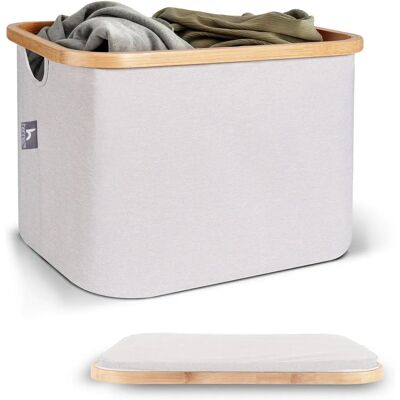 HENNEZ - Adrian - Beige - 40L - Aufbewahrungsbox HENNEZ - Adrian - Beige - 40L - Aufbewahrungsbox