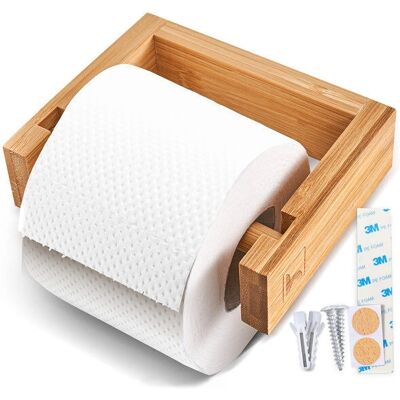 Hennez - 15919 - Marrom - Bambu - Porta papel higiênico Hennez - 15919 - Marrom - Bambu - Porta papel higiênico