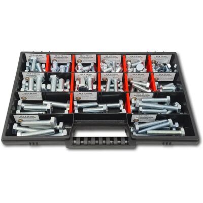 Schraubenbox24 Sechskantschrauben Sortiment M8-M10 - 110 Stück Schraubenbox24 Sechskantschrauben Sortiment M8-M10 - 110 Stück