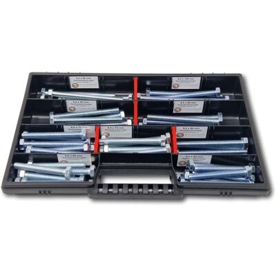 Schraubenbox24 M8 Sechskantschrauben Sortiment - Schrauben-Set Schraubenbox24 M8 Sechskantschrauben Sortiment - Schrauben-Set