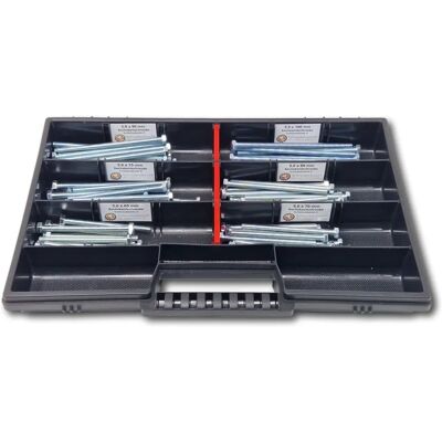 Schraubenbox24 M5 Sechskantschrauben Sortiment - DIN 933/ISO4017 Schraubenbox24 M5 Sechskantschrauben Sortiment - DIN 933/ISO4017