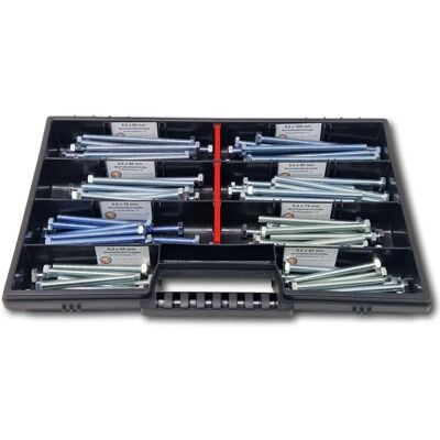 Schraubenbox24 Sechskantbolzen Sortiment M6 - 65mm-100mm - 110 Stück Schraubenbox24 Sechskantbolzen Sortiment M6 - 65mm-100mm - 110 Stück