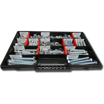 Schraubenbox24 M10 Sechskantschrauben Set - Stahl, Verzinkt Schraubenbox24 M10 Sechskantschrauben Set - Stahl, Verzinkt