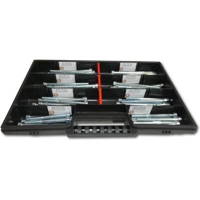 Schraubenbox24 - 80-tlg Zylinderschrauben Sortiment M6 65-100mm - M6 x65-100mm - 80 Stück - Schraubenbox Schraubenbox24 - 80-tlg Zylinderschrauben Sortiment M6 65-100mm - M6 x65-100mm - 80 Stück - Schraubenbox