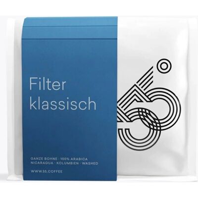 55 Grad - Filterkaffee mild - 250 g Ganze Bohne 55 Grad - Filterkaffee mild - 250 g Ganze Bohne