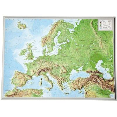 Georelief Europa Reliefkarte 1:16.000.000 Kunststoff 3D Georelief Europa Reliefkarte 1:16.000.000 Kunststoff 3D