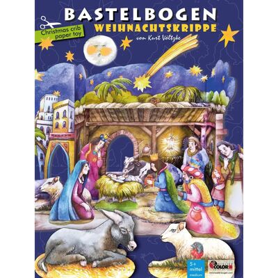 Zestaw Betlejem Bożonarodzeniowe Atelier Color - Scena z papieru dla dzieci Zestaw Betlejem Bożonarodzeniowe Atelier Color - Scena z papieru dla dzieci