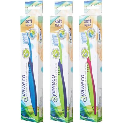 Yaweco Weiche Nylon-Zahnbürste - Wiederverwendbar & Umweltfreundlich Yaweco Weiche Nylon-Zahnbürste - Wiederverwendbar & Umweltfreundlich