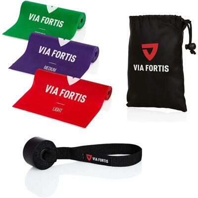 Bandes de Résistance Via Fortis - Pack de 3 - Tous Niveaux - Publicité Bandes de Résistance Via Fortis - Pack de 3 - Tous Niveaux - Publicité