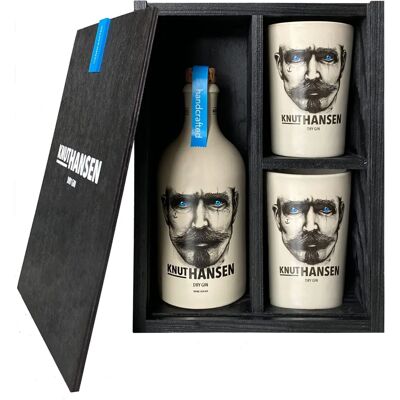 Knut Hansen Dry Gin - Seefahrer Edition mit Keramiktassen Knut Hansen Dry Gin - Seefahrer Edition mit Keramiktassen