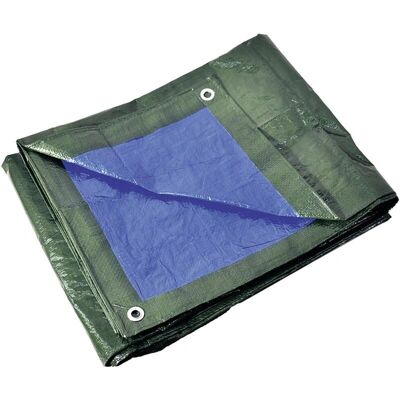 Easy Work Gewebeplane 3x4m Blau-Grün - Schutzplane Easy Work Gewebeplane 3x4m Blau-Grün - Schutzplane