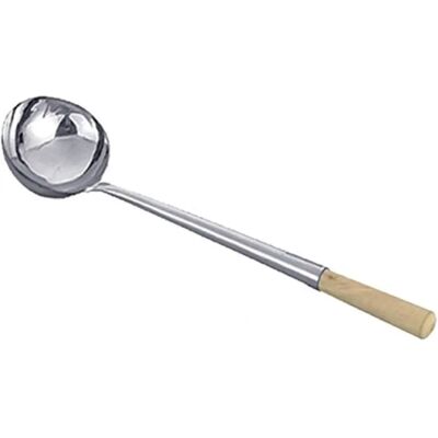 Cucchiaio per wok in acciaio inossidabile Jade Temple - 235ml Cucchiaio per wok in acciaio inossidabile Jade Temple - 235ml