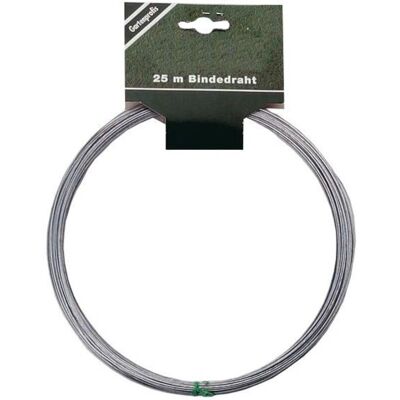 E-Flor verzinkter Draht 1 mm 25 m Ring mit Aufhänger E-Flor verzinkter Draht 1 mm 25 m Ring mit Aufhänger