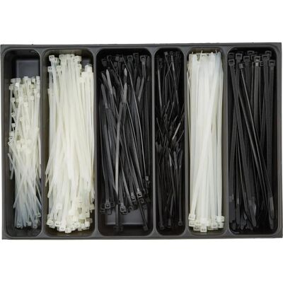 E-Norm 26 Kabelbinder Set - Nylon, 740 Stk, Stahlkoffer E-Norm 26 Kabelbinder Set - Nylon, 740 Stk, Stahlkoffer