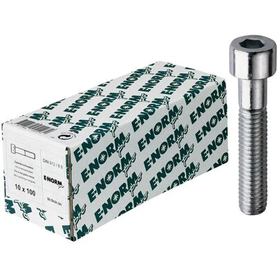 E-NORMpro Tornillo hexagonal M12 x 50 mm - Acero 8.8 Galvanizado - DIN 912 E-NORMpro Tornillo hexagonal M12 x 50 mm - Acero 8.8 Galvanizado - DIN 912