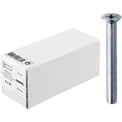 Vite con testa a croce M8 x 20 mm E-NORMpro - 50 pezzi Vite con testa a croce M8 x 20 mm E-NORMpro - 50 pezzi