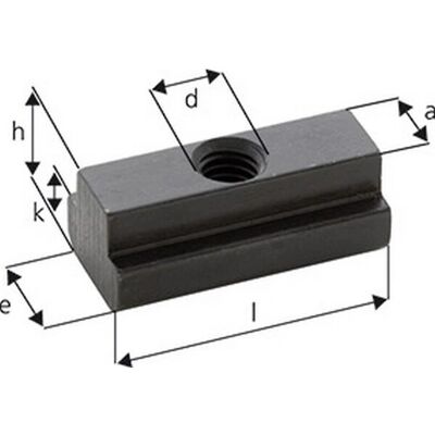 Forum - M14x16 Long - 15.7 mm - 50 mm - Dado per guide a T Forum - M14x16 Long - 15.7 mm - 50 mm - Dado per guide a T