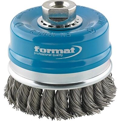 Format Topfbürste Stahl M14 Gezopft 80x0,8mm Format Topfbürste Stahl M14 Gezopft 80x0,8mm