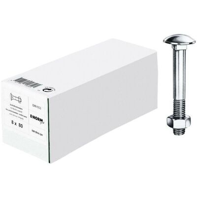 E-normpro Tornillos DIN 603 galvanizado M5 x 40 E-normpro Tornillos DIN 603 galvanizado M5 x 40