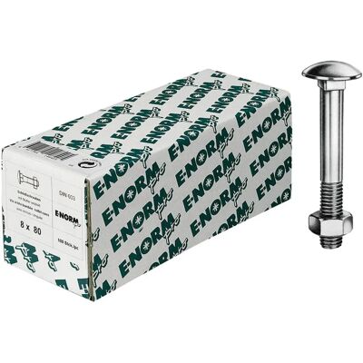 Tornillos E-NORMpro M6 x 35 galvanizado - 200 unidades Tornillos E-NORMpro M6 x 35 galvanizado - 200 unidades