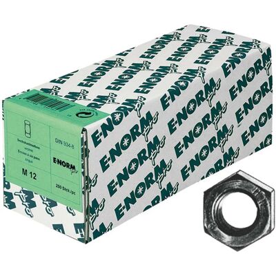 E-normpro Dado Esagonale M10 - Acciaio Inossidabile A2 - Confezione da 100 E-normpro Dado Esagonale M10 - Acciaio Inossidabile A2 - Confezione da 100