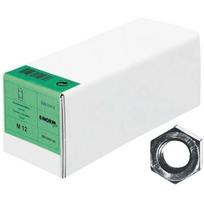 E-normpro M12 Sechskantmutter - DIN 934 Edelstahl - 100 Stück E-normpro M12 Sechskantmutter - DIN 934 Edelstahl - 100 Stück