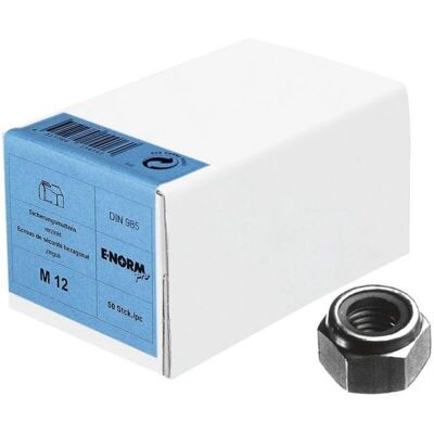 E-NORMpro M10 Sicherungsmutter - DIN 985 verzinkt, 100 Stück E-NORMpro M10 Sicherungsmutter - DIN 985 verzinkt, 100 Stück