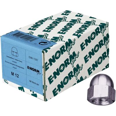 E-Normpro M12 Hochform Sechskantmutter - Packung zu 50 E-Normpro M12 Hochform Sechskantmutter - Packung zu 50