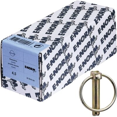 E-NORMpro Modelo 4,5x34mm Pasador Abatible Zincado - Acero 25 uds E-NORMpro Modelo 4,5x34mm Pasador Abatible Zincado - Acero 25 uds