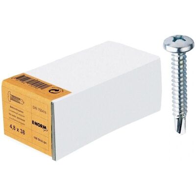 Vite in acciaio E-NORMpro DIN 7504 M - 3,9x13mm - Confezione da 100 Vite in acciaio E-NORMpro DIN 7504 M - 3,9x13mm - Confezione da 100