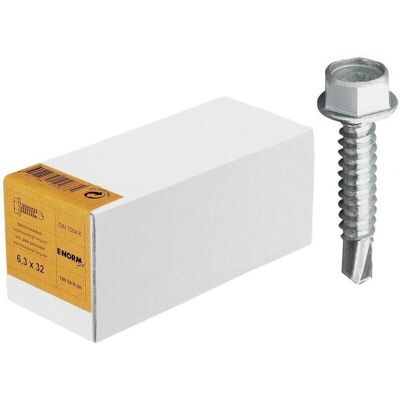 Tornillo de acero galvanizado con cabeza hexagonal - 5,5x45mm - Tornillo Tornillo de acero galvanizado con cabeza hexagonal - 5,5x45mm - Tornillo